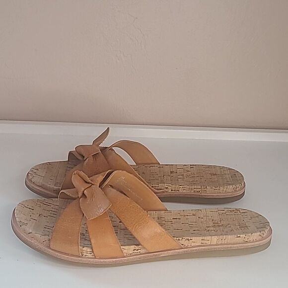 Kork Ease Brigit Slide Slide Sandals Orange Leather Size 10M NWOB - Picture 4 of 16
